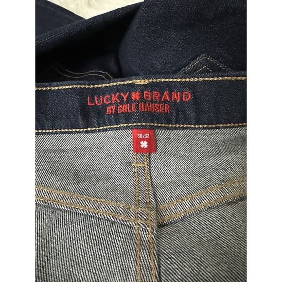 Lucky Brand Cole Hauser Made in USA Athletic Straight Men's Jeans W38 L32 Rinse - Picture 5 of 16